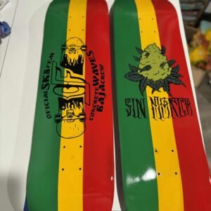 Sin Marca Skateboard - Rasta Deck: imagen 2